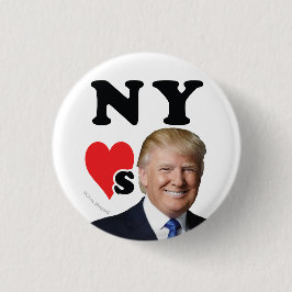 NEW YORK HOUDT VAN DONALD TRUMP Big Apple Manhatte Ronde Button 3,2 Cm