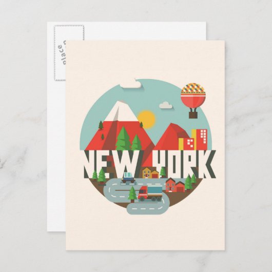 New York in design Briefkaart (Voorkant / Achterkant)