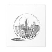 New York in een glazen bol Notitieblok (Voorkant)