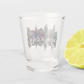 New York in graffiti Shot Glass Shot Glas (Achterkant)