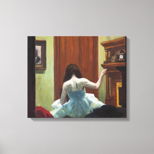 New York Interior | Edward Hopper | Canvas Afdruk (Voorkant)