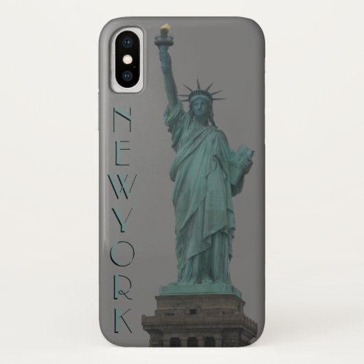 New York iPhone Case Vrijheidsbeeld Souvenir (Achterkant)