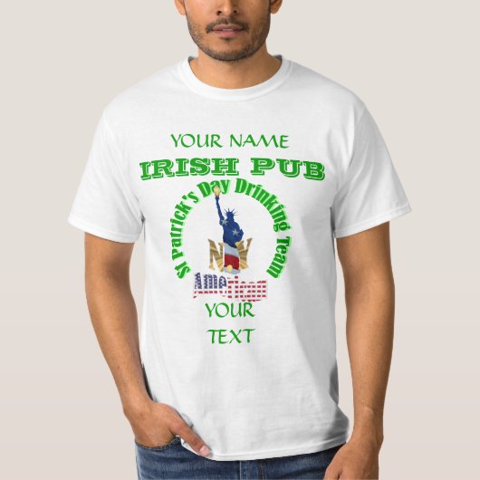 New York Irish St Patrick's T-shirt (Voorkant)