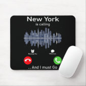 New York Is Calling And I Must Go Funny Traveling Muismat (Met muis)