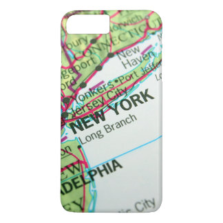 New York Kaart iPhone 8 Plus / 7 Plus Hoesje