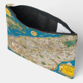  New York Kaart Cosmetische Tas (Open)