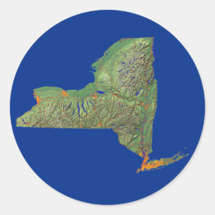 New York Kaart Sticker