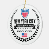 New York Keramisch Ornament (Links)