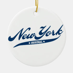 New York Keramisch Ornament