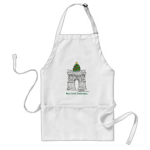 New York kerstboomvakantie Washington Square Standaard Schort