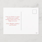 New York Kerstgebouwen, Architecture Skyline Feestdagenkaart (Achterkant)