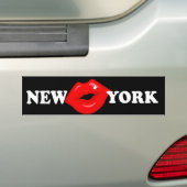 New York Kiss Bumpersticker (Op auto)