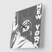New York Klock Statue of Liberty Wall Clock Vierkante Klok (Hoek)