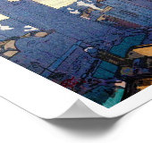 New York Landscape, Hiroshi Yoshida, Woodcut Poster (Hoek)