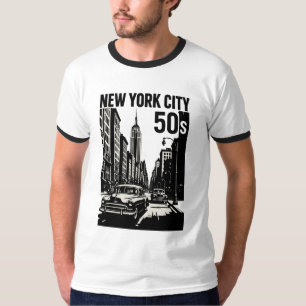 New York - les années 50 Retro Art T-Shirt Vinta
