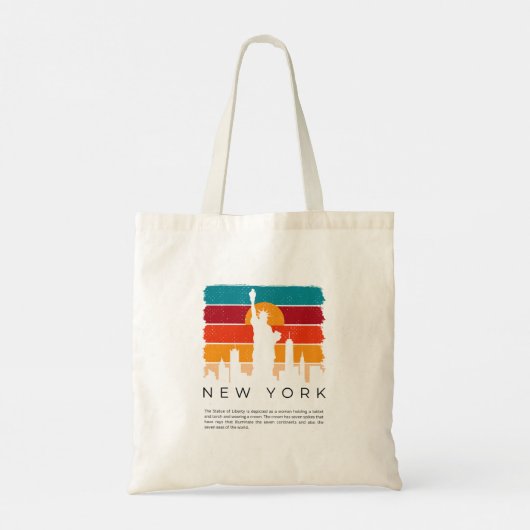 New York Liberty Canvas tas (Achterkant)