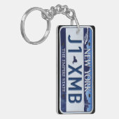 New York License Bord Sleutelhanger CUSTOM (Voorkant Links)