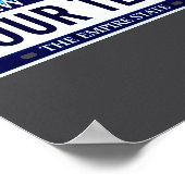 New York License Plate _1  Poster (Hoek)