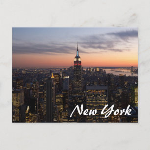 New York Lights Briefkaart