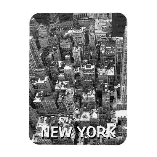 New York Magnet NY City Lights New York Souvenir (Vertical)