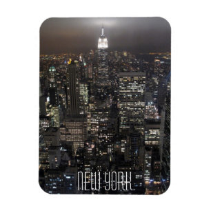 New York Magnet NY City Lights NY Skyline Souvenir Magneet
