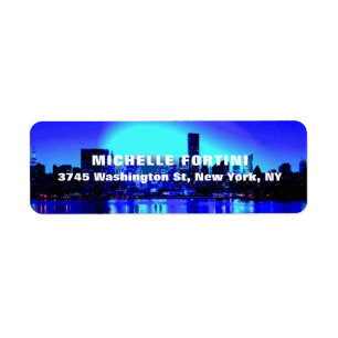 New York Manhattan Elegant klassiek eenvoudig mode Etiket