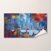 New York Manhattan Skyline (Serviette à main)