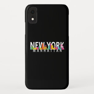 New York Manhattan skyline met palmen iPhone XR Hoesje