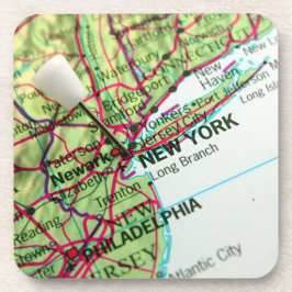 New York Map Bier Onderzetter