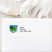 New York Map, Vrijheidsbeeld, Monument Etiket (Insitu)