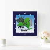 New York Map, Vrijheidsbeeld, Monument Klok (Huis)