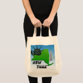 New York Map, Vrijheidsbeeld, Monument Tote Bag (Voorkant (product))