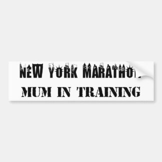 New York Marathon Moeder in Training Bumpersticker
