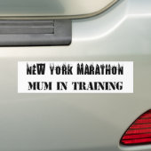 New York Marathon Mum in Training Bumpersticker (Op auto)