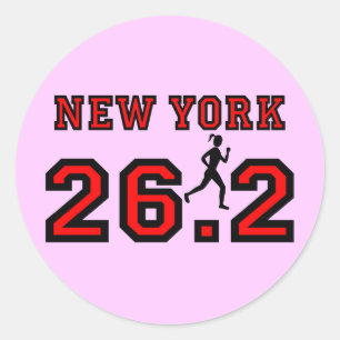 New York Marathon Ronde Sticker