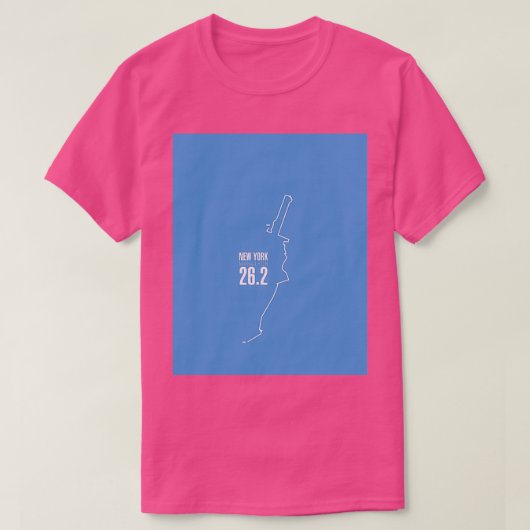 New York Marathon route T-shirt (Design voorkant)