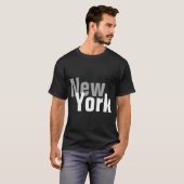 New York Mens Basic Dark  T-shirt (Voorkant volledig)