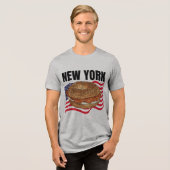 New York Men's Bella+Canvas Tri-Blend Shirt (Voorkant volledig)