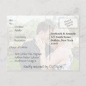 New York met een zeer gewaardeerde weddenschap met Uitnodiging Briefkaart (Achterkant)