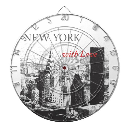 New York met liefde Dartbord (Voorkant)