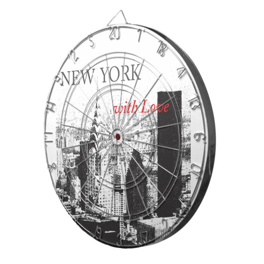 New York met liefde Dartbord (Voorkant Rechts)