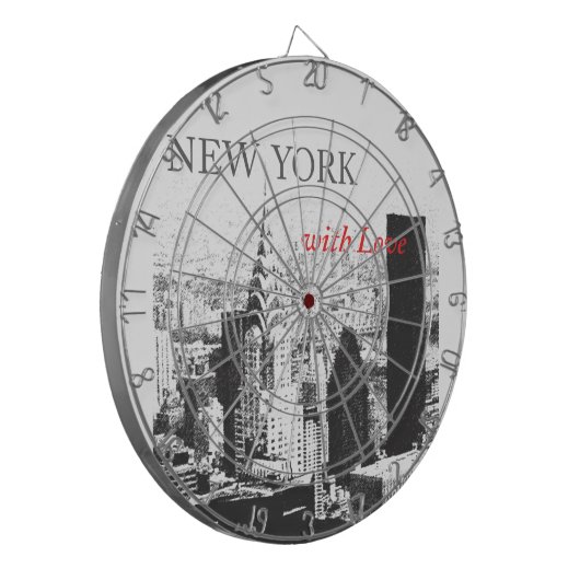 New York met liefde Dartbord (Voorkant Links)