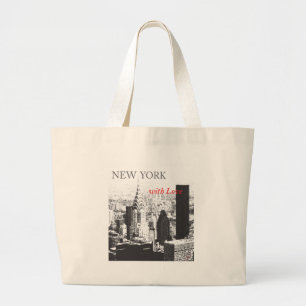 New York met liefde Grote Tote Bag