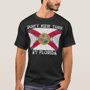 New York, mijn Florida Flag Vintage Re T-shirt