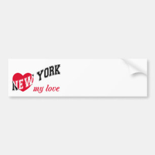 New York, mijn liefde Bumpersticker