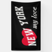 New York, mijn liefde Spandoek (Verticaal)