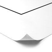 New York Minimalist Map Poster met marge (Hoek)