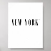 New York - minimalistic typography poster (Voorkant)