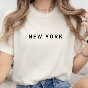 New York Moderne Typografie Aangepaste naam van T-shirt