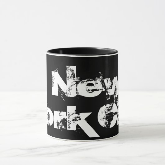 New York - Mug Cool De Style Noir Et Blanc (Centre)